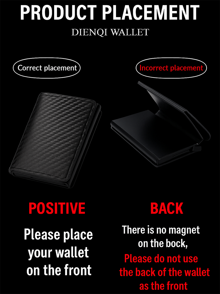 Men's Business Minimalist Rfid Guard Card Wallet 2025 - Black PU Leather with Multi Cards & Cash Slots, Durable Carbon Fiber, Slim Design