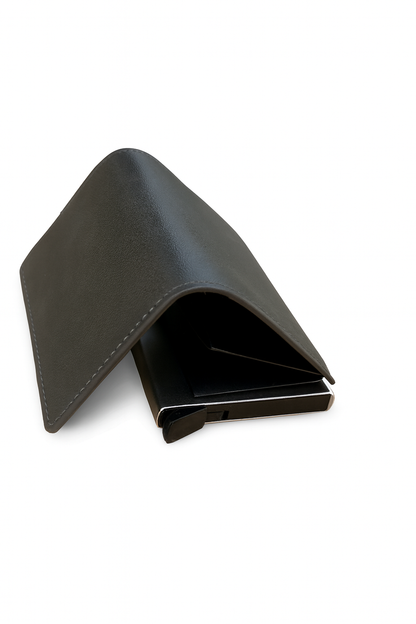 Men's Wallet with Pop-Up Card Eject & RFID Blocking Metal  – Slim Minimalist Bifold