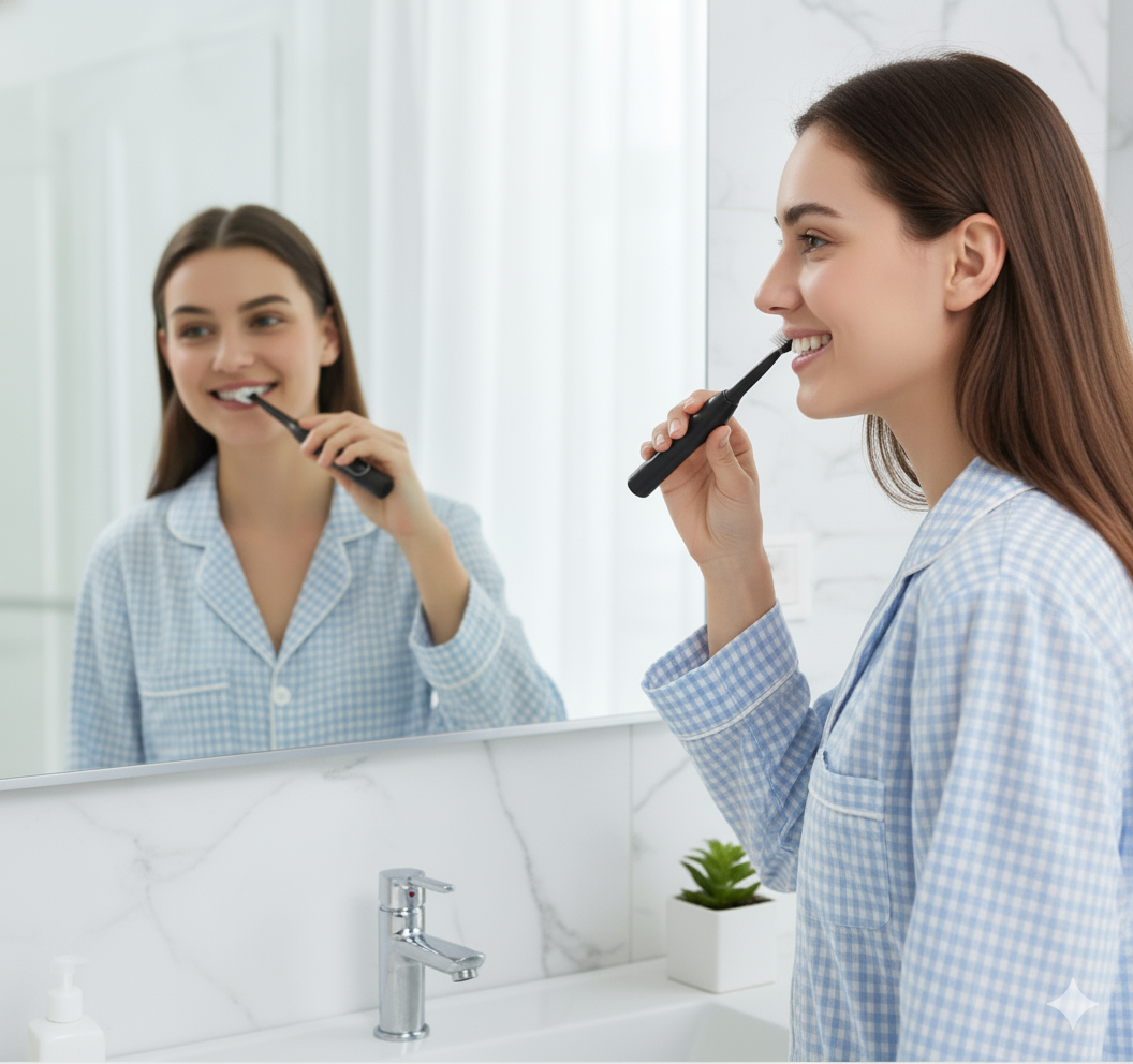 Rechargeable Sonic Electric Toothbrush for Adults – 8 Replacement Heads & 5 Modes