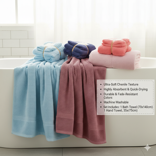 Microfiber Towel for Kitchen & Car – Quick Dry, 400 GSM, 15X Water Absorbent